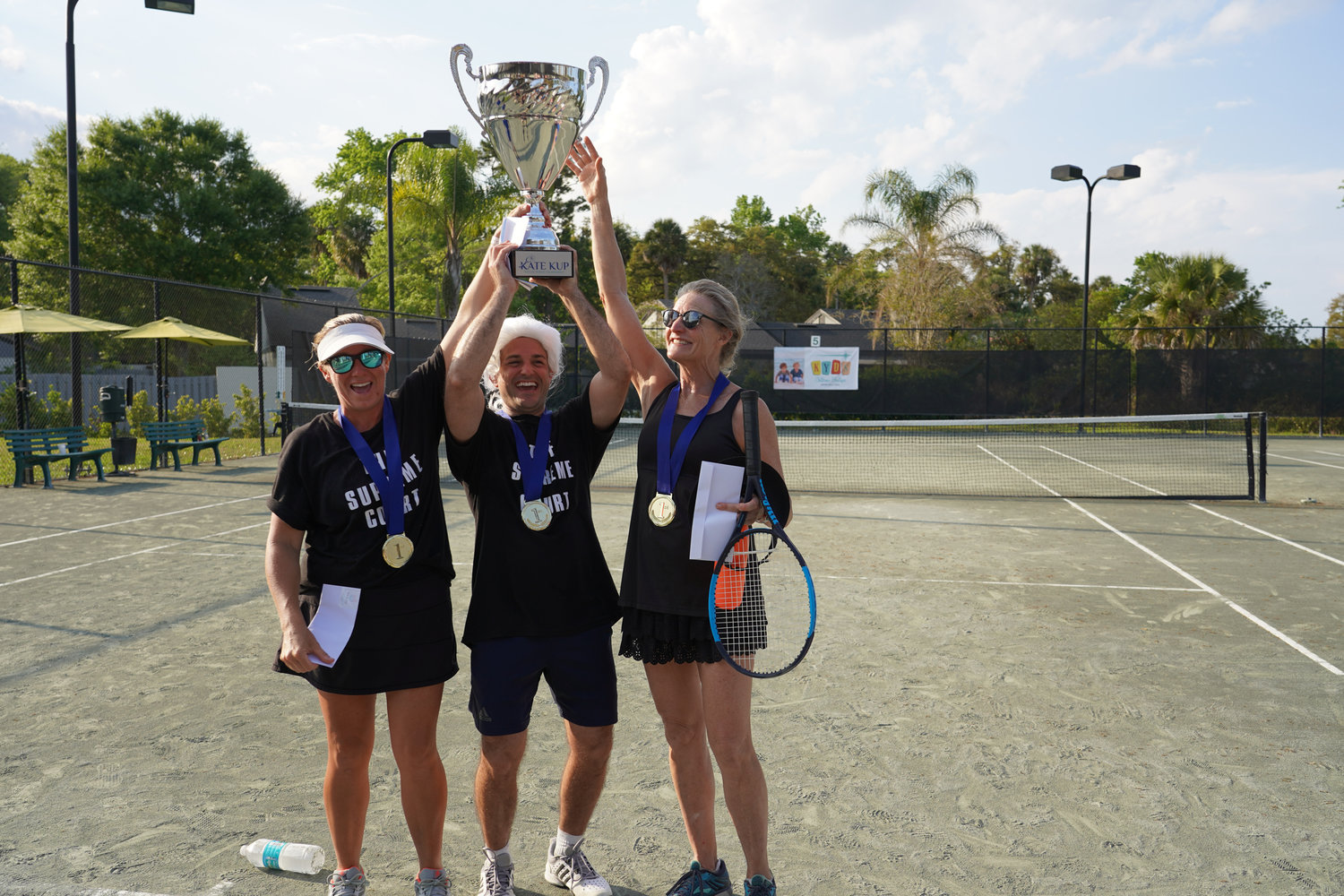 The “Supreme Court” team of Liz Burke, Margaret DeSaussure and Nandino Lango was named the tournament champion.